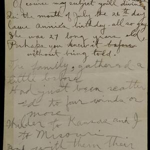 a page of handwritten text