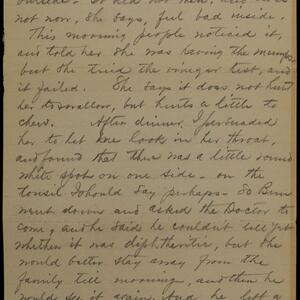 a page of handwritten text