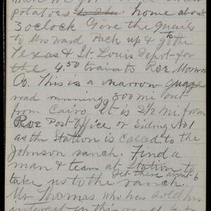 a page of handwritten text