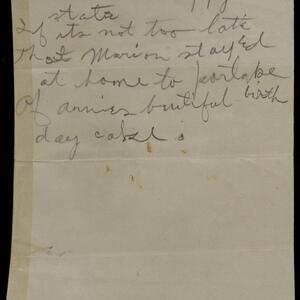 a page of handwritten text