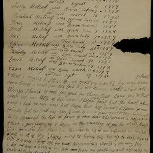a page of handwritten text