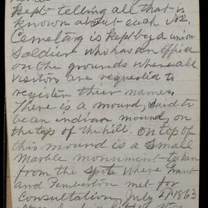 a page of handwritten text