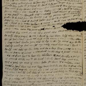 a page of handwritten text