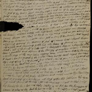 a page of handwritten text