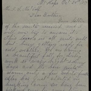 a page of handwritten text