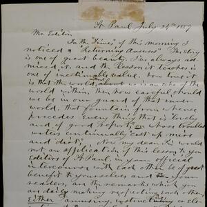 a page of handwritten text