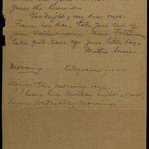 a page of handwritten text