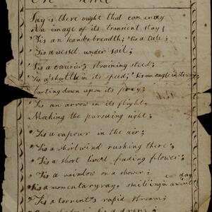 a page of handwritten text