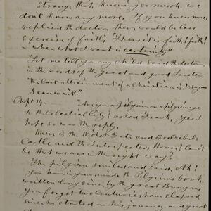 a page of handwritten text