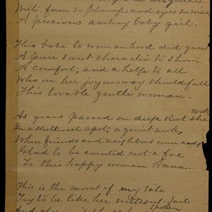 a page of handwritten text