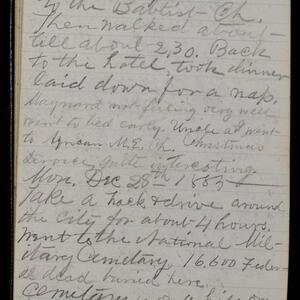 a page of handwritten text