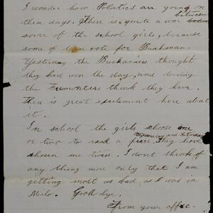 a page of handwritten text