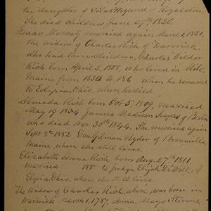 a page of handwritten text
