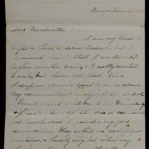 a page of handwritten text