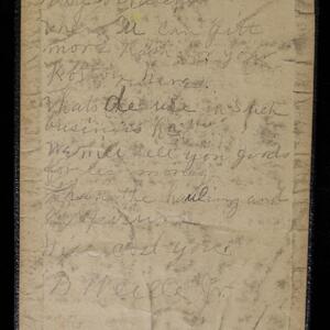 a page of handwritten text