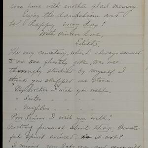 a page of handwritten text