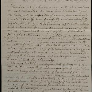 a page of handwritten text