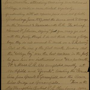 a page of handwritten text