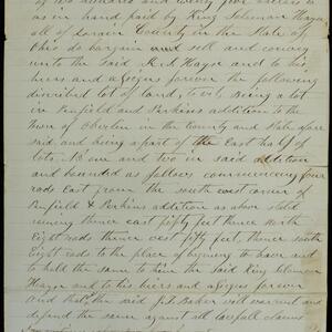 a page of handwritten text