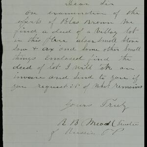 a page of handwritten text