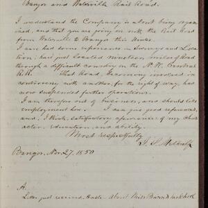 a page of handwritten text