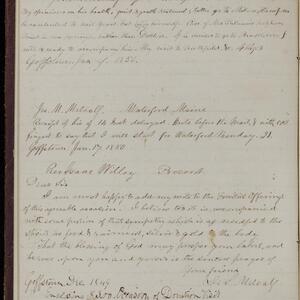 a page of handwritten text
