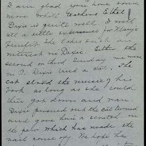 a page of handwritten text