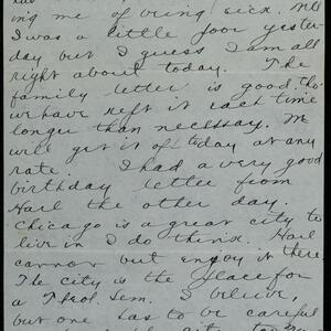 a page of handwritten text