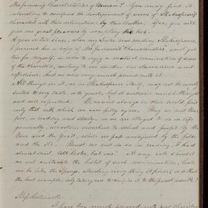 a page of handwritten text