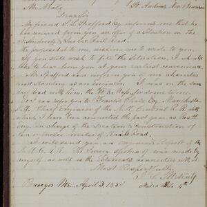 a page of handwritten text
