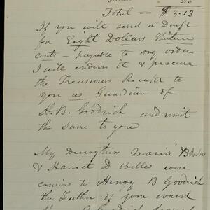 a page of handwritten text