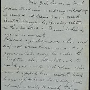 a page of handwritten text