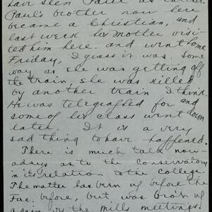 a page of handwritten text