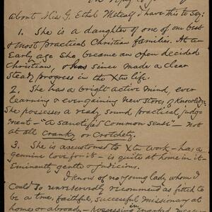 a page of handwritten text