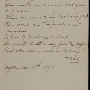 a page of handwritten text