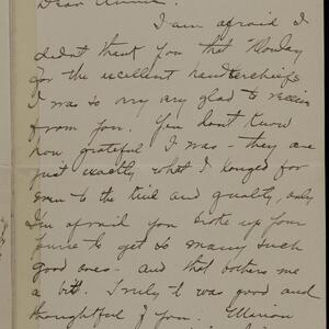 a page of handwritten text