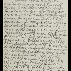 a page of handwritten text