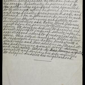 a page of handwritten text