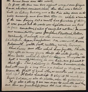 a page of handwritten text