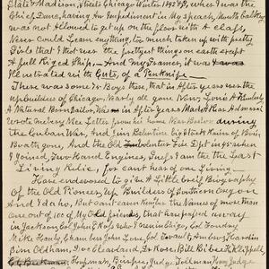 a page of handwritten text