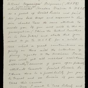 a page of handwritten text