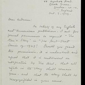 a page of handwritten text