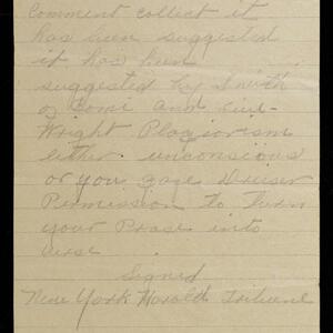 a page of handwritten text