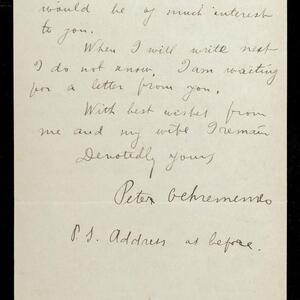 a page of handwritten text