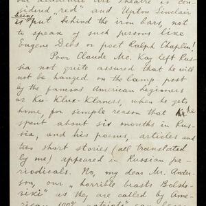a page of handwritten text