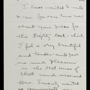 a page of handwritten text