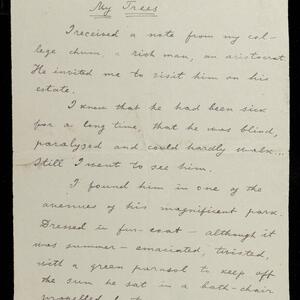 a page of handwritten text