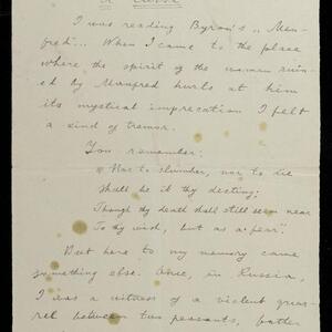 a page of handwritten text