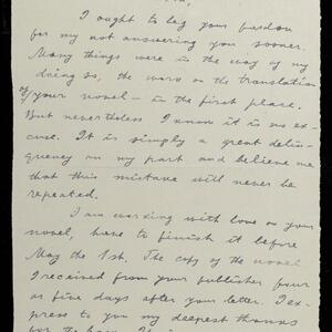 a page of handwritten text