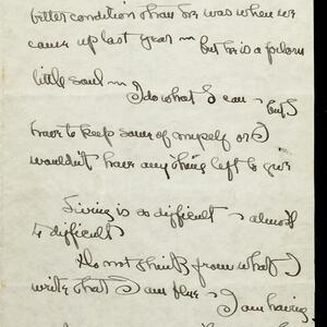 a page of handwritten text